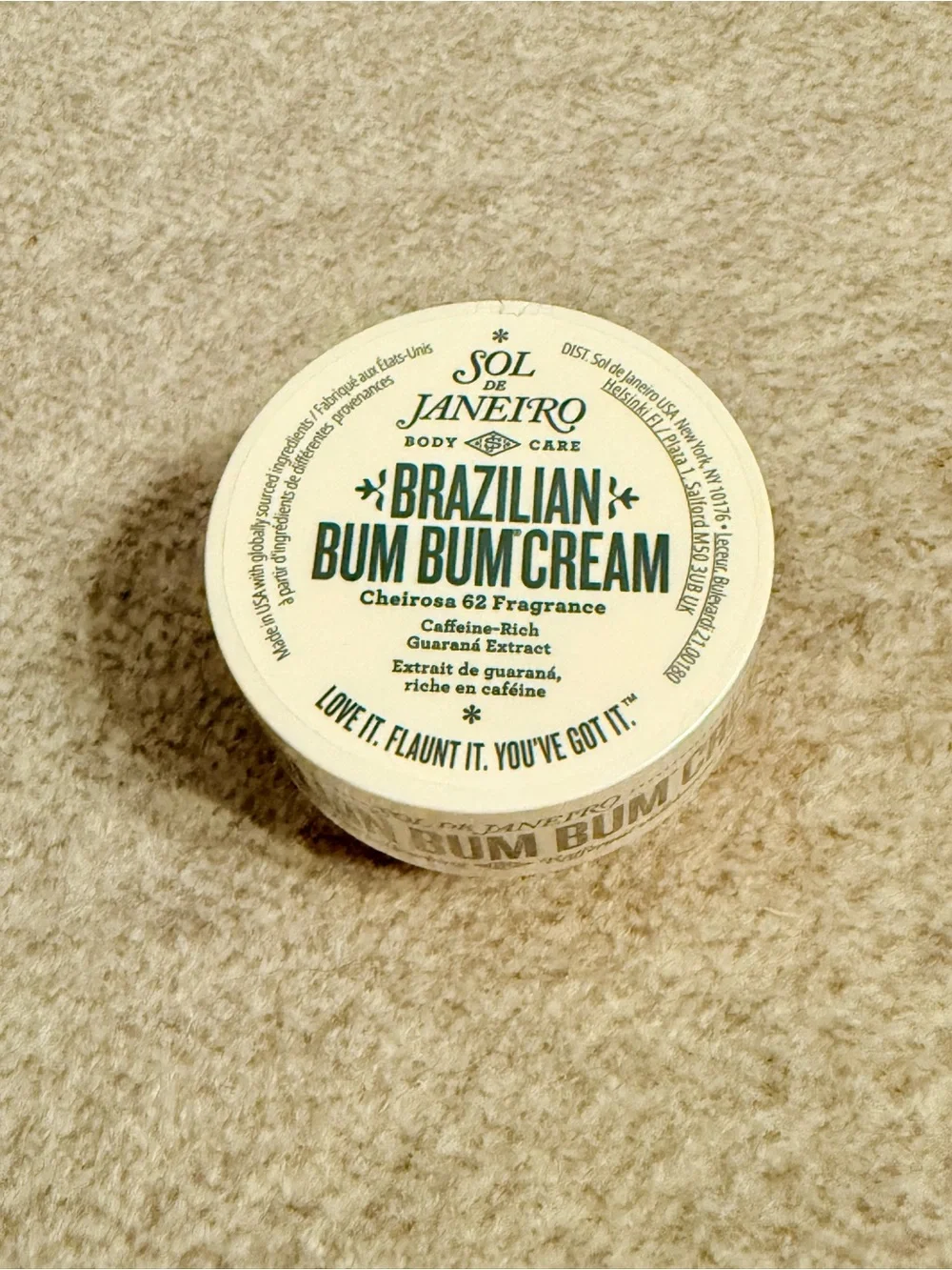 NWT Sol de Janeiro Brazilian Bum Bum Cream Body Cream Size: 75 ml